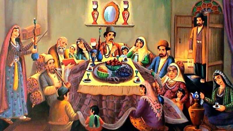 آداب و رسوم شب یلدا در ایران باستان